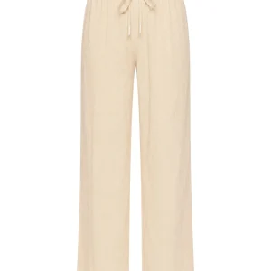 Palazzohose Damen Crinkle Hose – Weite Sommerhose elastischer Bund