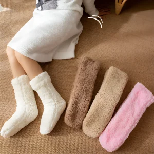 Caroline | Kuschelige Samt-Fleece-Socken für Damen