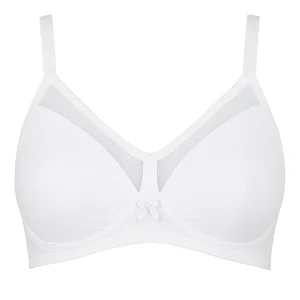 Bügel-BH Soft Cups Mesh-Einsatz Zierschleife, 85–105 B/C/D, 3 Farben