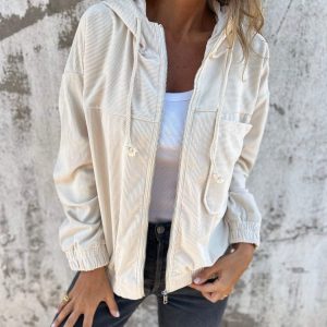 Gabrielle | Freizeitjacke mit Kapuze und Reißverschluss